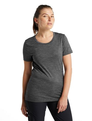 Dámské Tričko Icebreaker Merino Tech Lite II Krátké Sleeve Šedé | CZ 1368MQZA